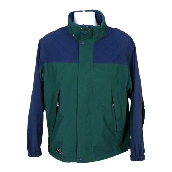 VTG 90's Eddie Bauer EBTEK Gore-Tex Full Zip Hooded Rain Jacket Sz Med #1003 - Picture 1 of 14